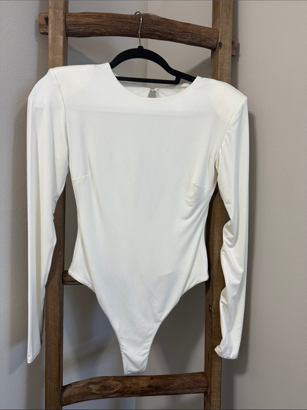 House of CB White Long Sleeve Bodysuit